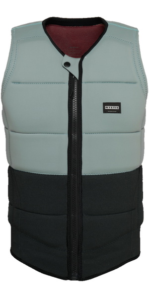 2026 Mystic Mens Renegade Front Zip Wake Impact Vest 35005.260155 - Tidal Blue
